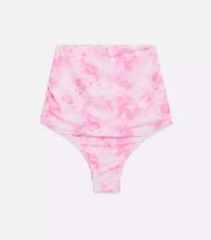 Розовые плавки бикини с рельефом и рюшами для беременных New Look, розовый