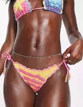 Розовые плавки бикини с завязками по бокам It's Now Cool Premium премиум-класса It’s Now Cool