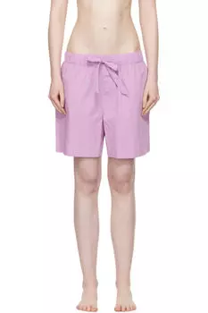 Розовые поплиновые пижамные шорты Tekla