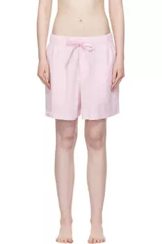 Розовые поплиновые пижамные шорты Tekla