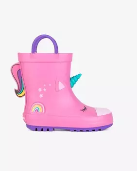 Розовые резиновые сапоги в стиле единорога для девочки Conguitos, розовый