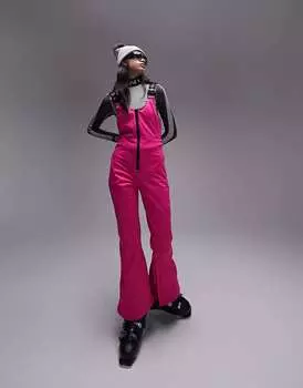 Розовые салопеты с завышенной талией Topshop Snoski