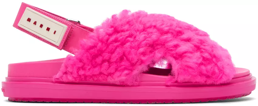 Розовые сандалии Fussbett Starlight Marni
