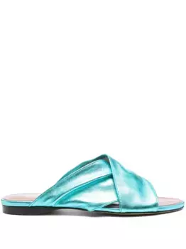 Розовые сандалии Paris Texas, синий