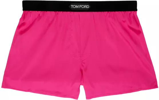 Розовые шелковые боксеры TOM FORD