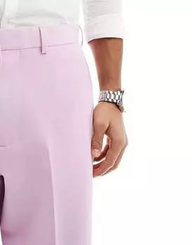 Розовые широкие брюки ASOS