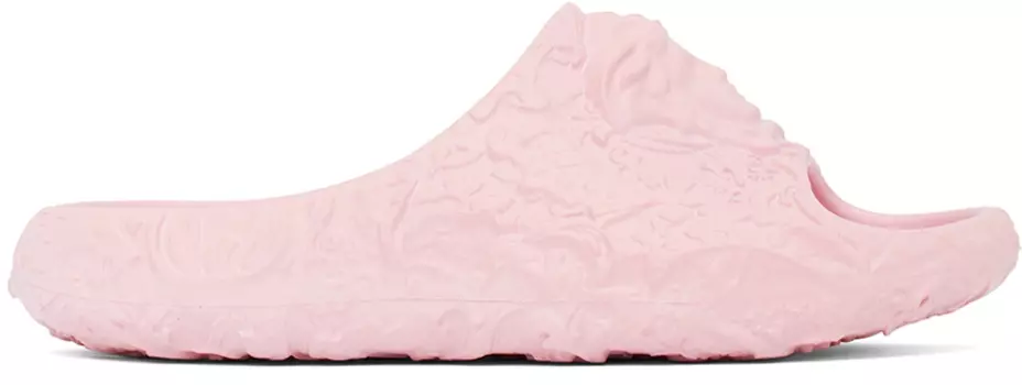 Розовые шлепанцы Medusa Dimension Versace