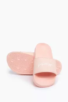 Розовые шлепанцы с надписью Hype, розовый