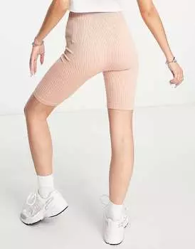 Розовые шорты для активного отдыха с завышенной талией Mango