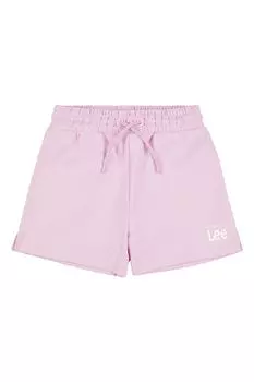 Розовые шорты для девочек с логотипом Lee, розовый