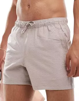 Розовые шорты для плавания короткой длины с карманами ASOS DESIGN