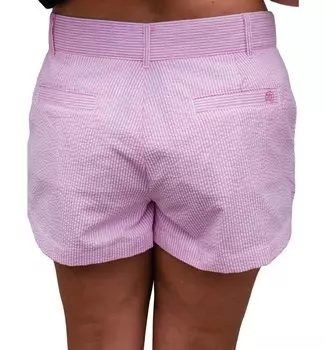 Розовые шорты из поплина из жатого хлопка Lauren James, розовый