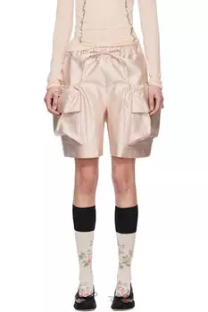 Розовые шорты с клапаном Cargo Simone Rocha