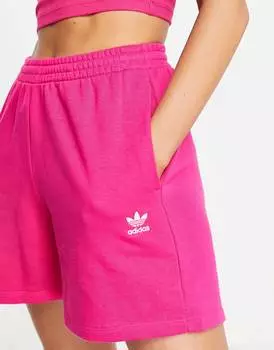 Розовые шорты с логотипом adidas Originals Essentials