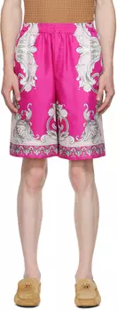 Розовые шорты в стиле барокко Versace