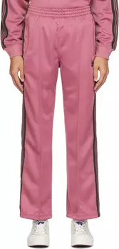 Розовые спортивные брюки с кулиской NEEDLES
