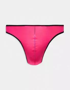 Розовые стринги ASOS DESIGN на черной подкладке