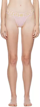 Розовые стринги Greca Versace Underwear