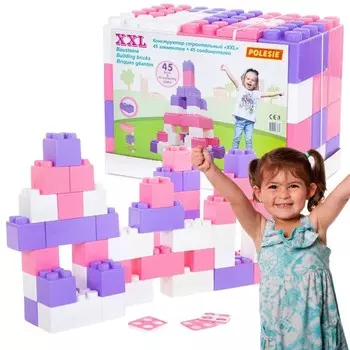 Розовые строительные блоки Wader