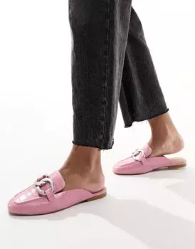 Розовые туфли без каблуков ASOS DESIGN Mia