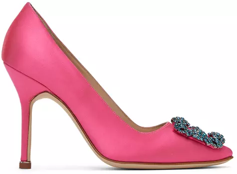 Розовые туфли Hangisi Яркие Manolo Blahnik
