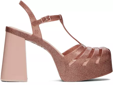 Розовые туфли на каблуках для вечеринки Melissa