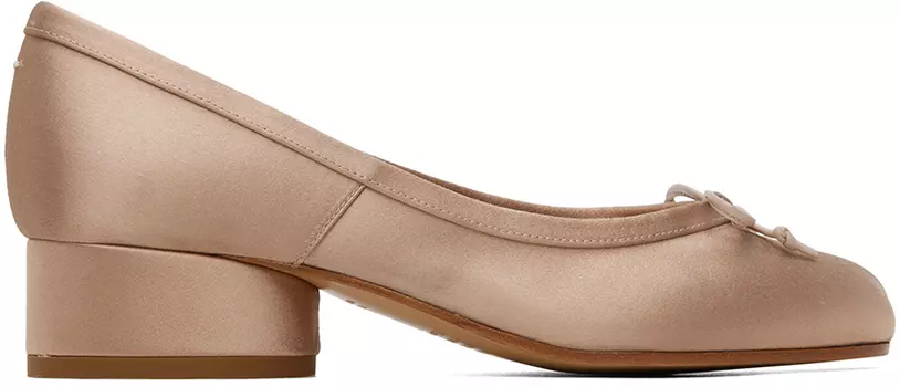 Розовые туфли на каблуках таби Maison Margiela