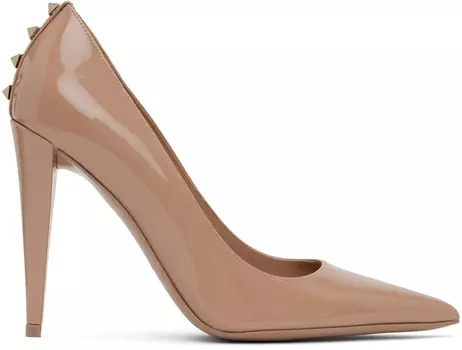 Розовые туфли на каблуке Rockstud Valentino Garavani