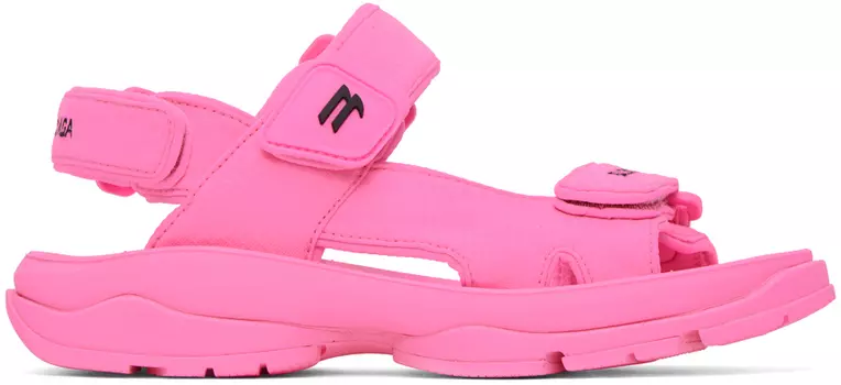Розовые туристические сандалии Balenciaga