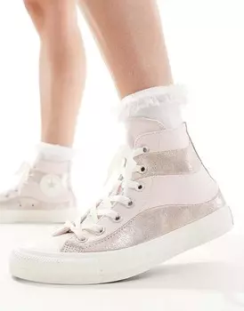 Розовые замшевые кроссовки Converse Chuck Taylor All Star