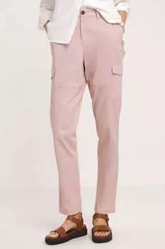 Розовые зауженные брюки карго Jd Williams, розовый