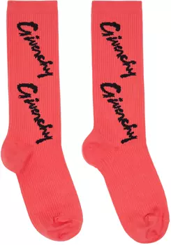 Розовые жаккардовые носки Givenchy