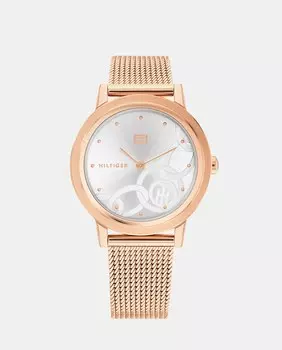 Розовые женские часы со стальной сеткой 1782441 Tommy Hilfiger, розовый