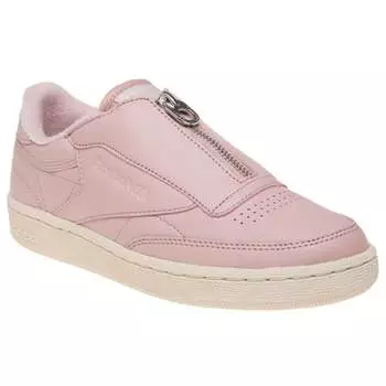 Розовые женские кроссовки Club c38 из гладкой кожи на молнии bs6606 Reebok, розовый