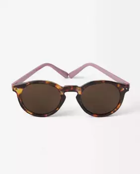 Розовые женские солнцезащитные очки круглой формы Parfois с защитой от ультрафиолета