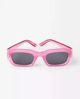 Розовые женские солнцезащитные очки квадратной формы с защитой от ультрафиолета Parfois, розовый