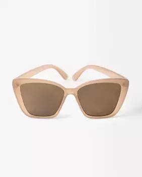 Розовые женские солнцезащитные очки Parfois с защитой от ультрафиолета и формой бабочки