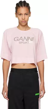 Розовый активный топ GANNI
