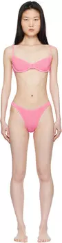 Розовый балконет Грейси и бикини-бриф Scene Bond-Eye