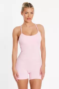 Розовый бесшовный комбинезон QUIZ Clothing