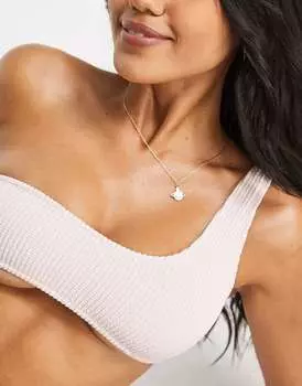 Розовый бикини-топ на одно плечо NA-KD X Lovisa Wallin