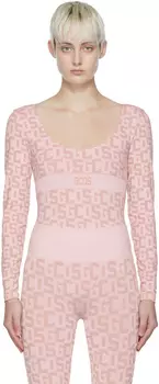 Розовый боди GCDS Edition Wolford