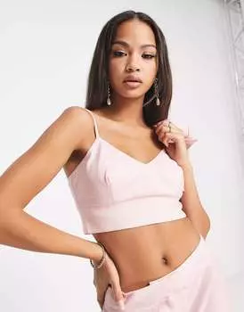 Розовый бюстгальтер Miss Selfridge с блестками