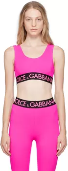 Розовый бюстгальтер с овальным вырезом Dolce & Gabbana