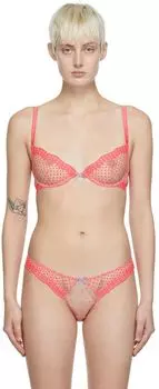 Розовый бюстгальтер в горошек Fleur du Mal