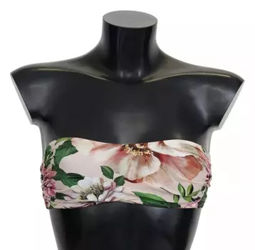 Розовый цветочный принт купальник пляжная одежда бикини топ Dolce & Gabbana