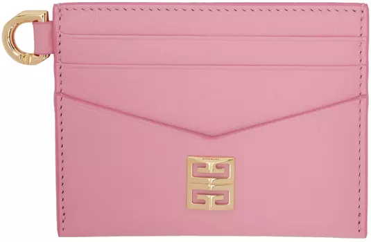 Розовый держатель для карт 4G Givenchy