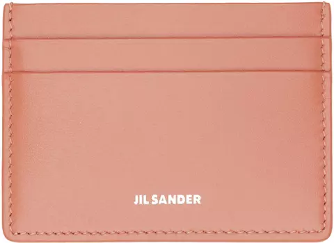 Розовый держатель кредитной карты Jil Sander