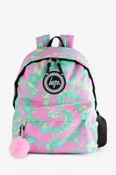 Розовый детский рюкзак пастельных тонов с эффектом тай-дай Hype, розовый
