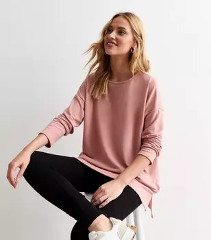 Розовый длинный свободный топ Soft Touch New Look, розовый